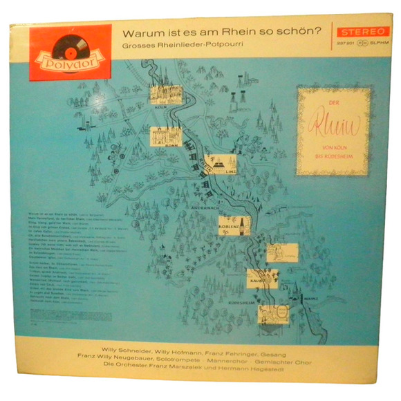 Warum Ist Es Am Rhein So Schön? - Großes Rheinlieder-Potpourri LP, Germany, 1965 - Picture 2 of 6